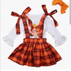 Toddlers Thanksgiving outfit.
